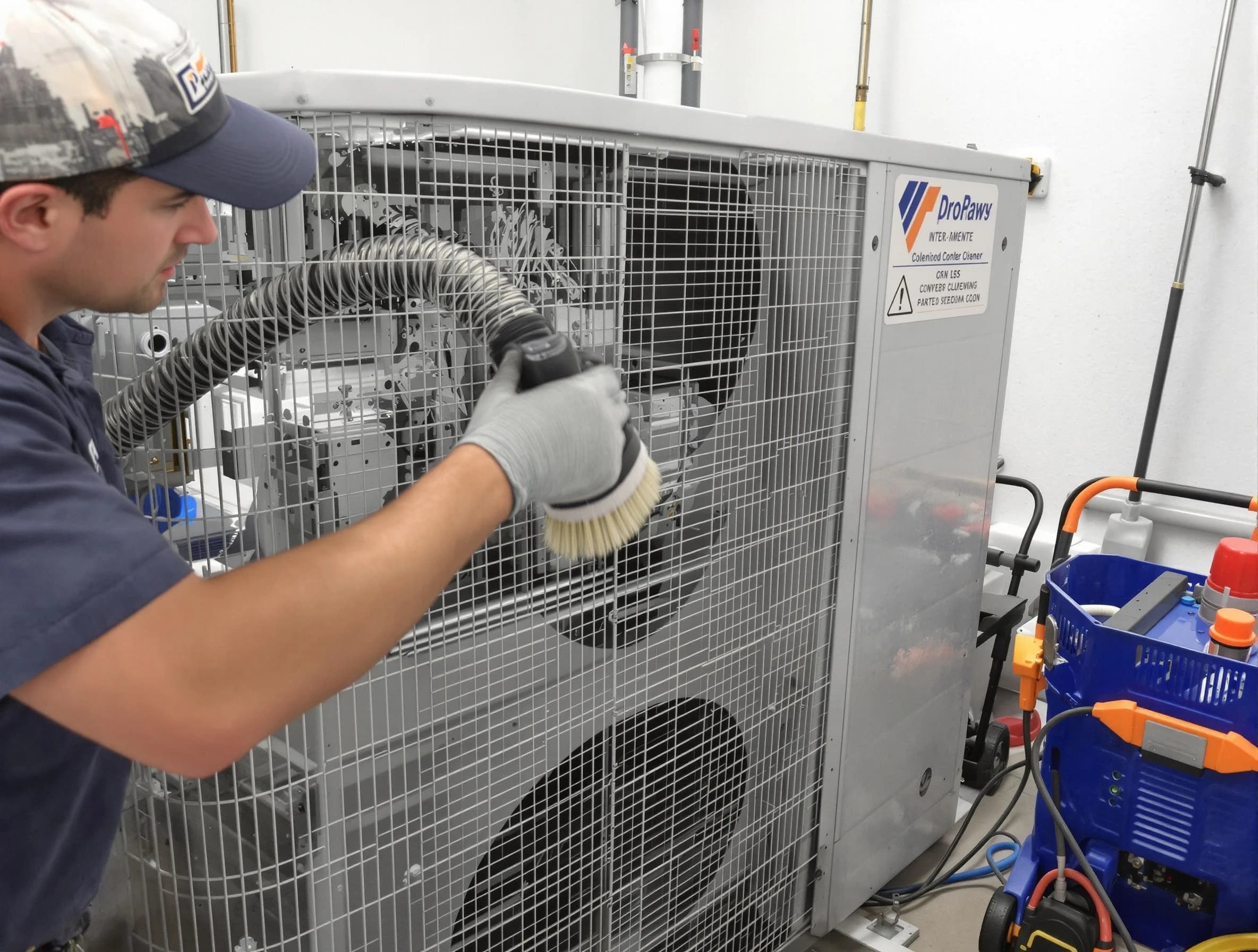 New Kensington Air Duct Cleaning specialist performing precision AC coil cleaning for improved system performance in New Kensington