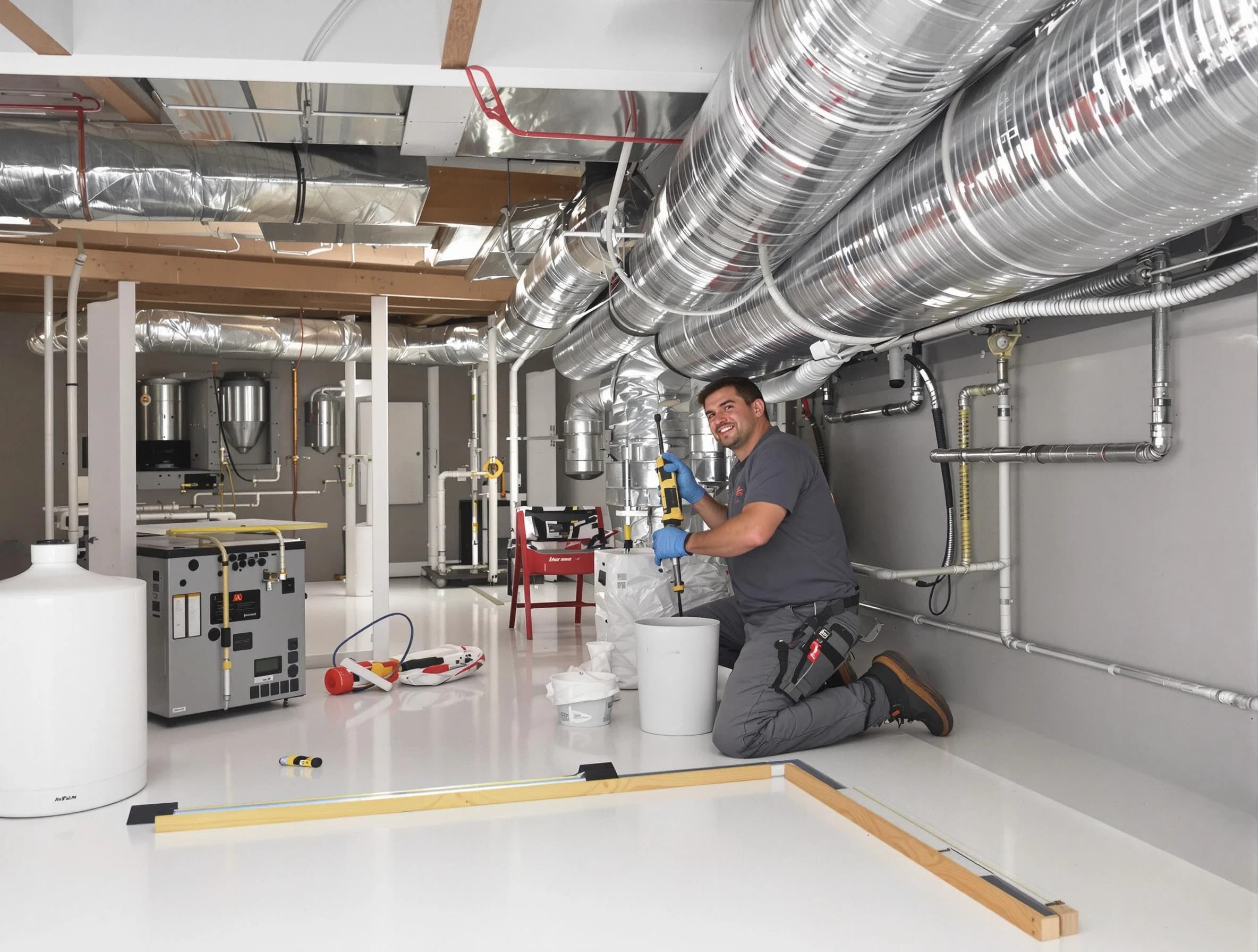 Professional duct sealing service by New Kensington Air Duct Cleaning in New Kensington