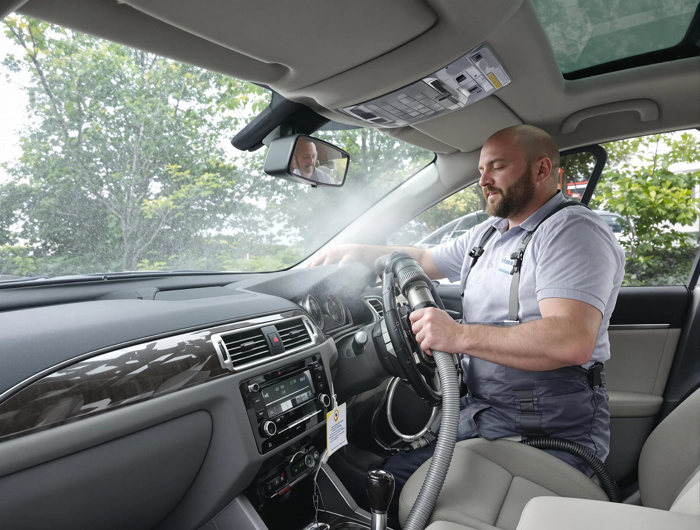 New Kensington Air Duct Cleaning specialist performing professional car duct cleaning in New Kensington