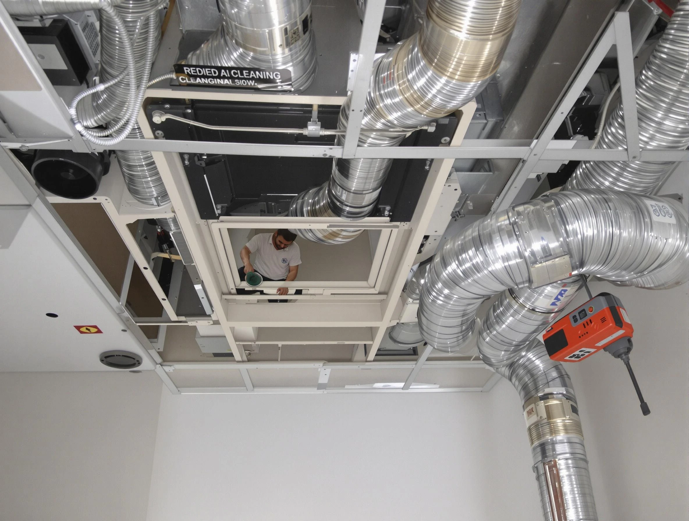 New Kensington Air Duct Cleaning technician performing detailed central duct system cleaning in New Kensington